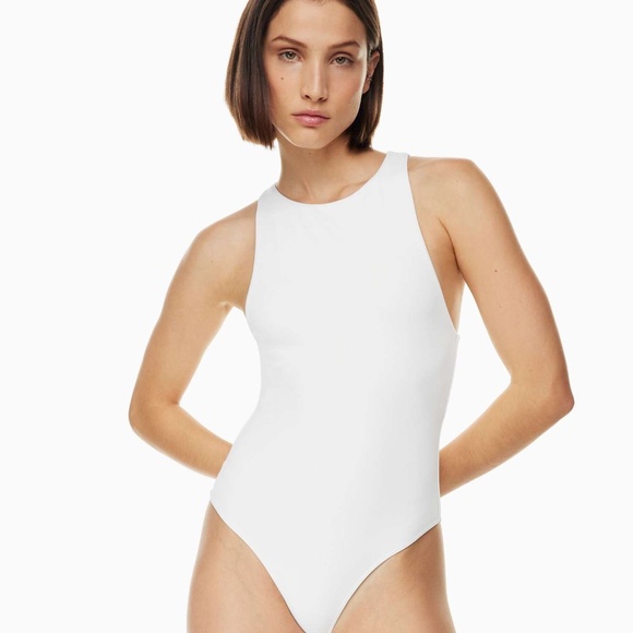 BNWOT⎜Aritzia Babaton⎜CONTOUR '90S BODYSUIT⎜WHITE - Picture 1 of 15
